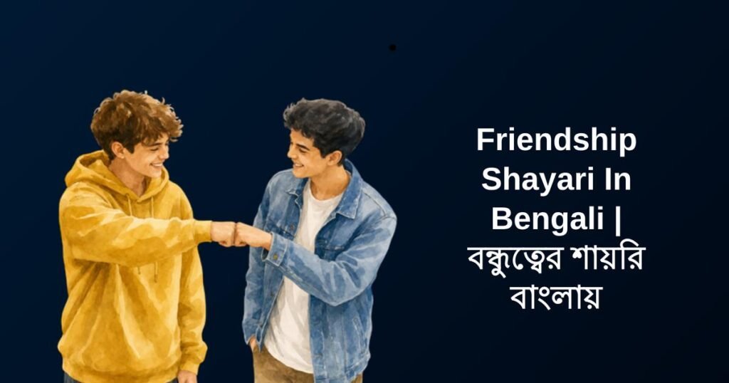 350+ Best Friendship Shayari In Bengali | বন্ধুত্বের শায়রি বাংলায়